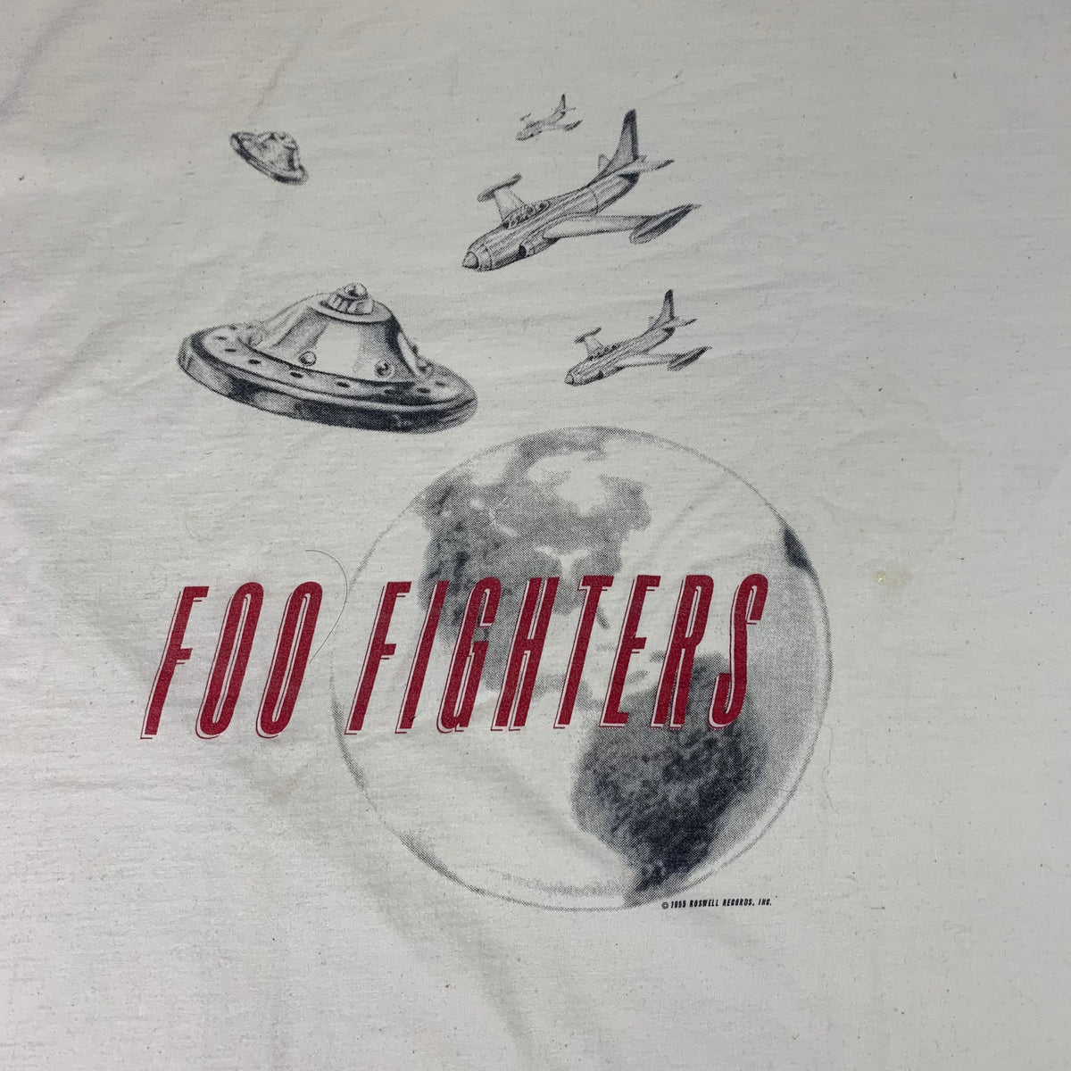 Vintage Foo Fighters “Roswell Records” Promo T-Shirt