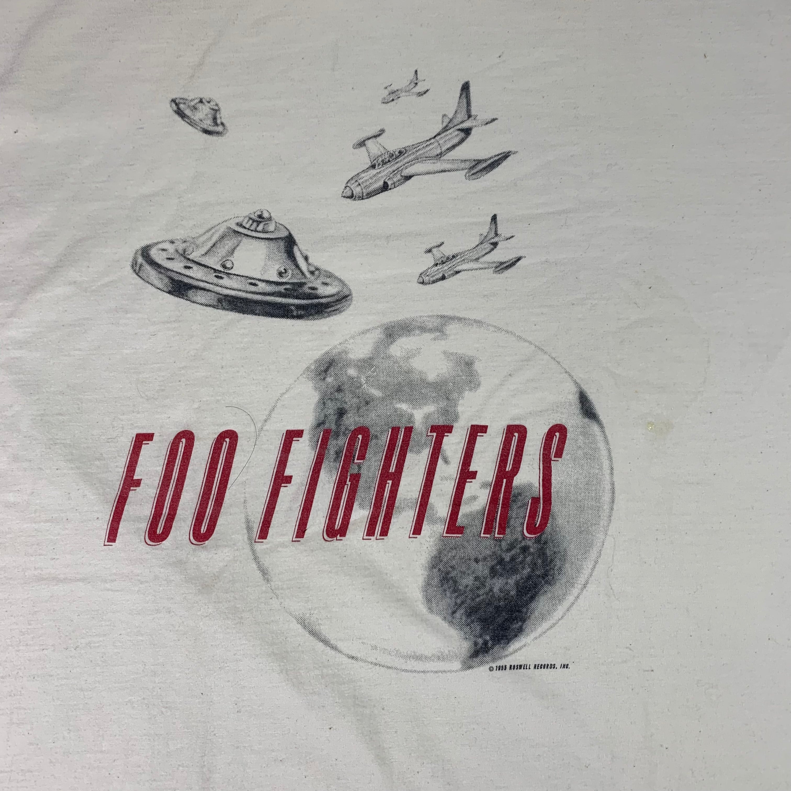 新製品の販売 FOO FIGHTERS ヴィンテージTシャツ ROSWELL RECORDS ...