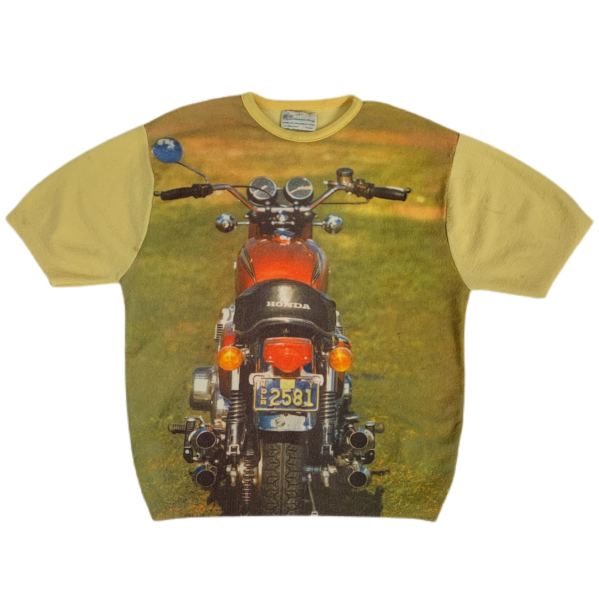 Vintage K-Mart &quot;Honda&quot; Photoprint Motorcycle Shirt
