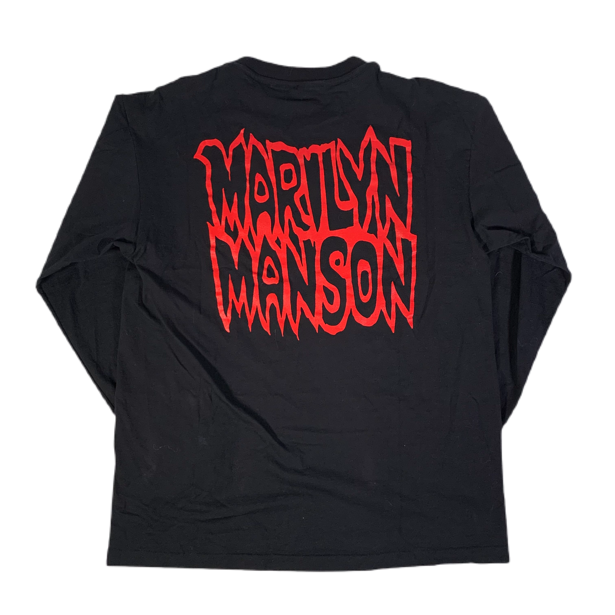 Vintage Marilyn Manson &quot;Satanic Army&quot; Satan&#39;s Bakesale Deadstock Long Sleeve Shirt