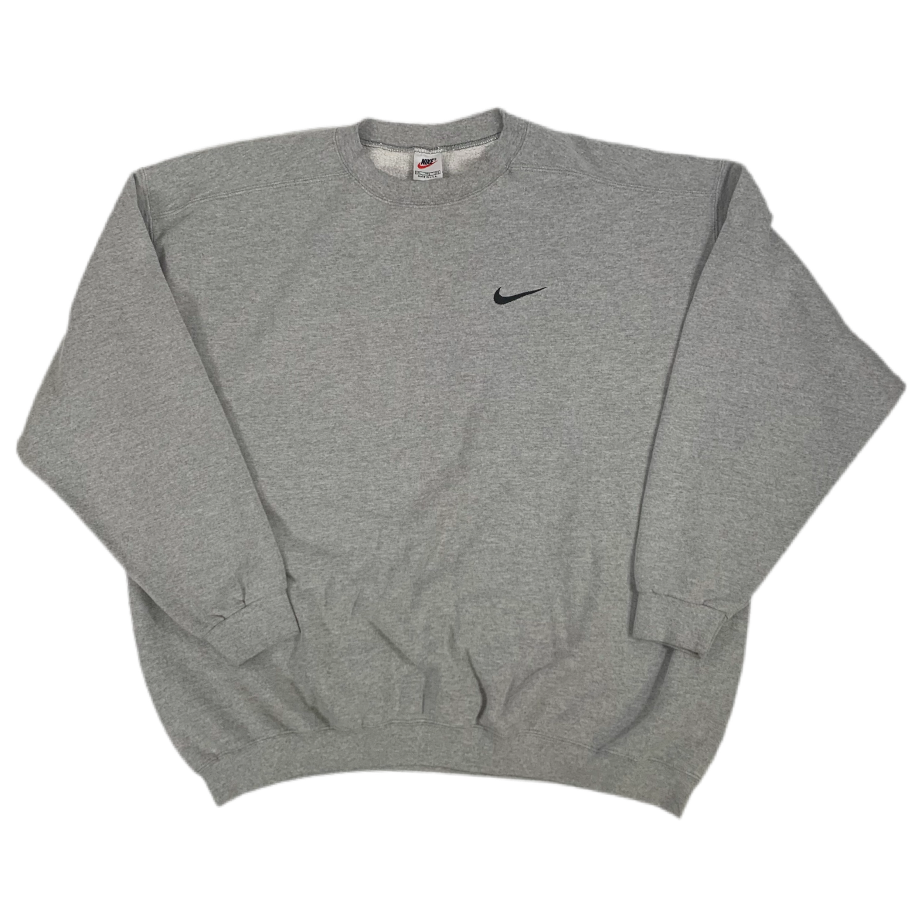 Vintage 90s NWT Deadstock Nike Crewneck Sweatshirt Grey