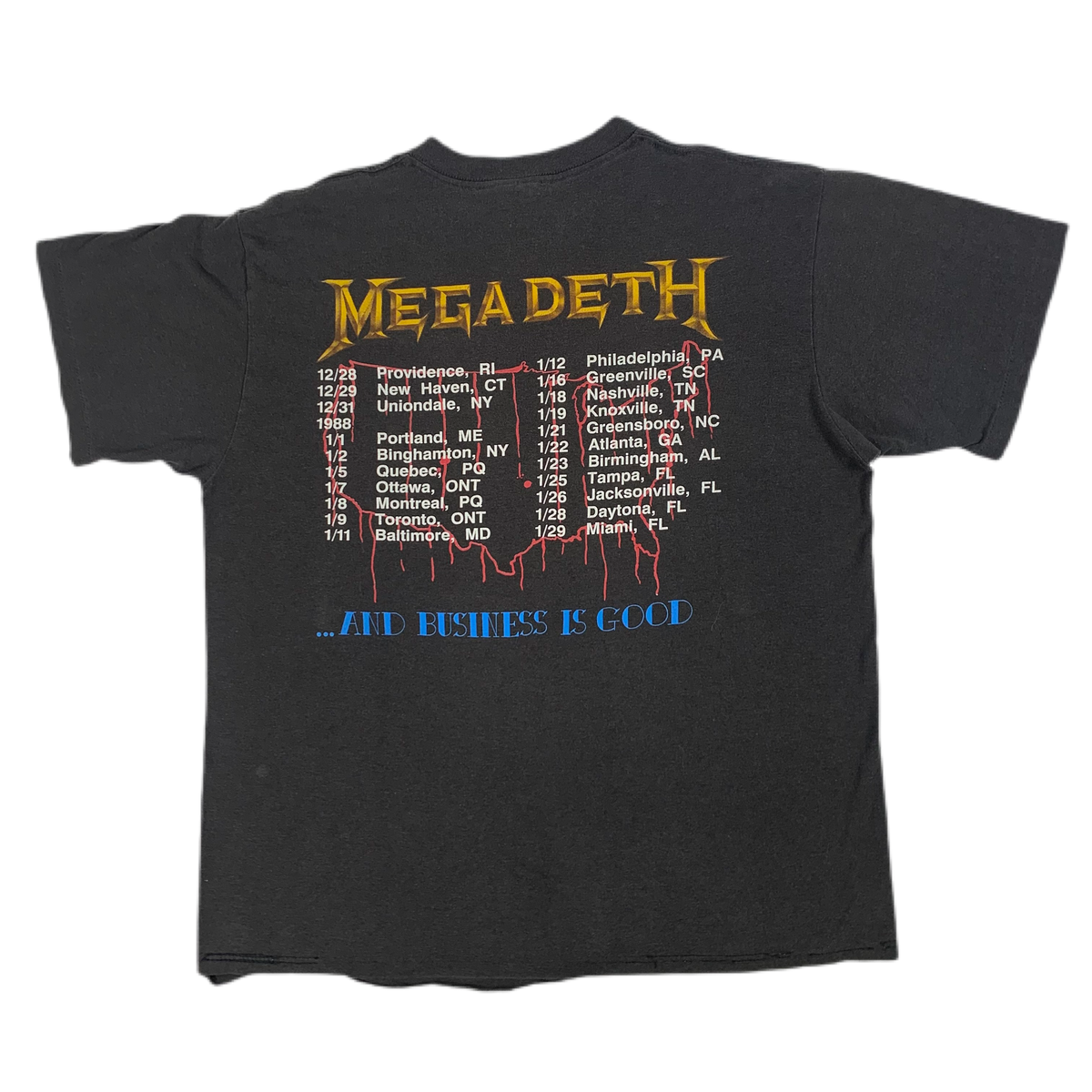 Vintage Megadeth &quot;Killing Is My Business&quot; T-Shirt
