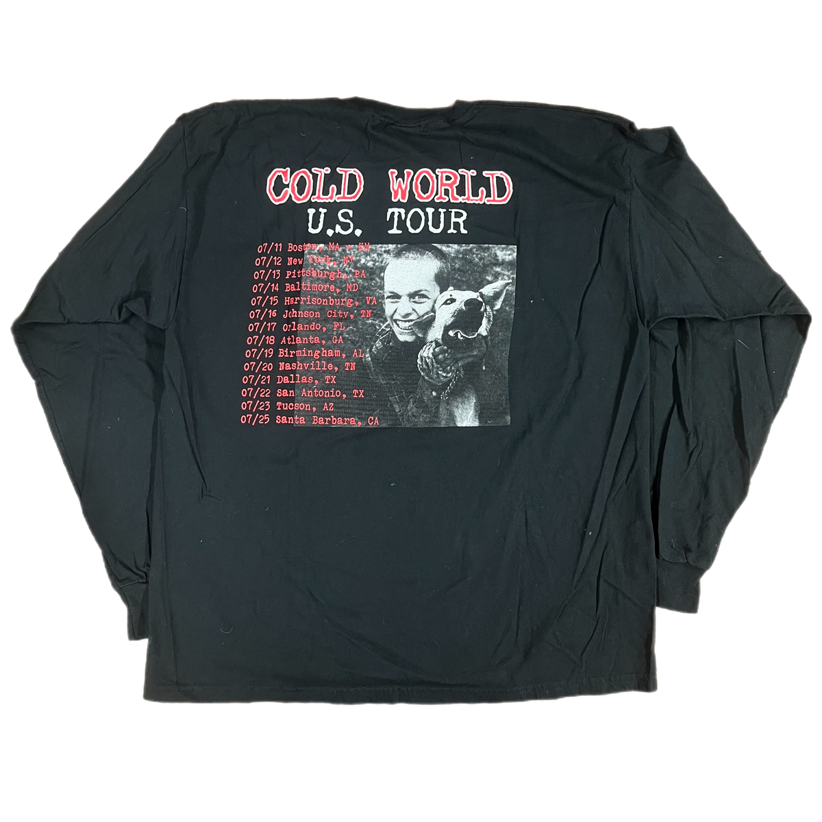 Cold World &quot;U.S. Tour&quot; Long Sleeve Shirt