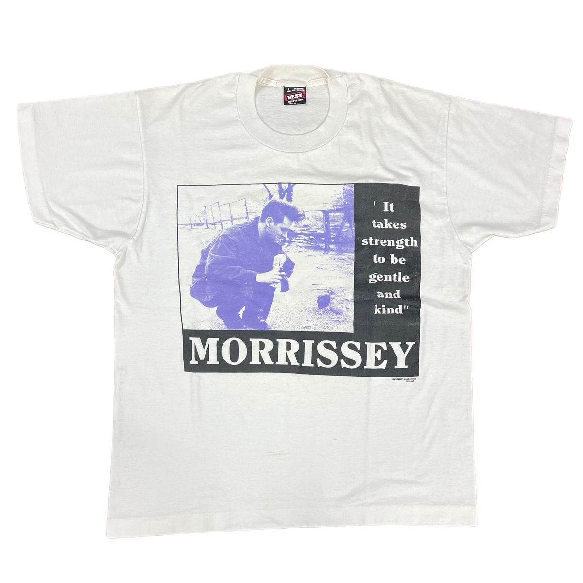 Vintage Morrissey &quot;It Takes Strength&quot; T-Shirt