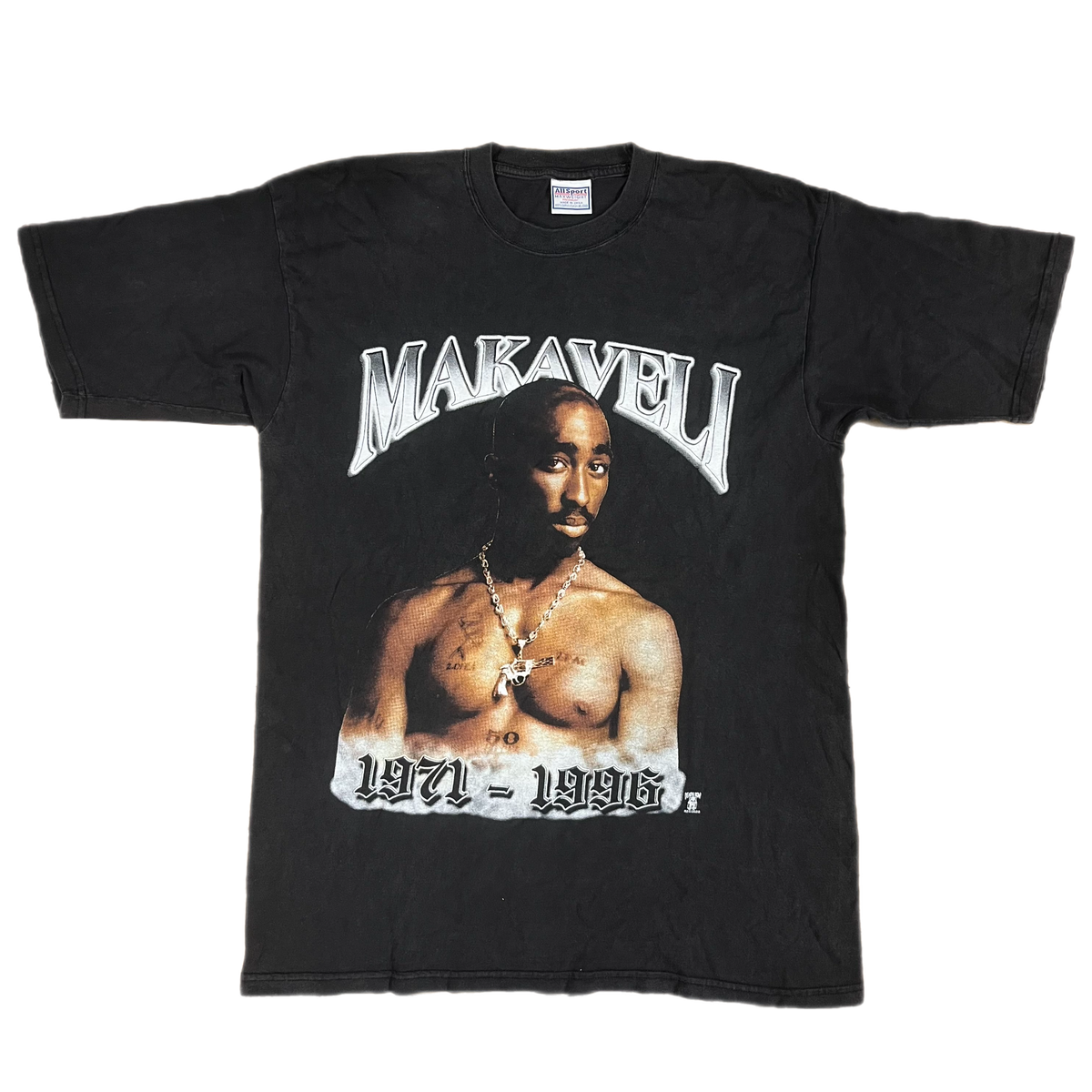 Vintage Tupac Makaveli Death Row Records Memorial T Shirt jointcustodydc