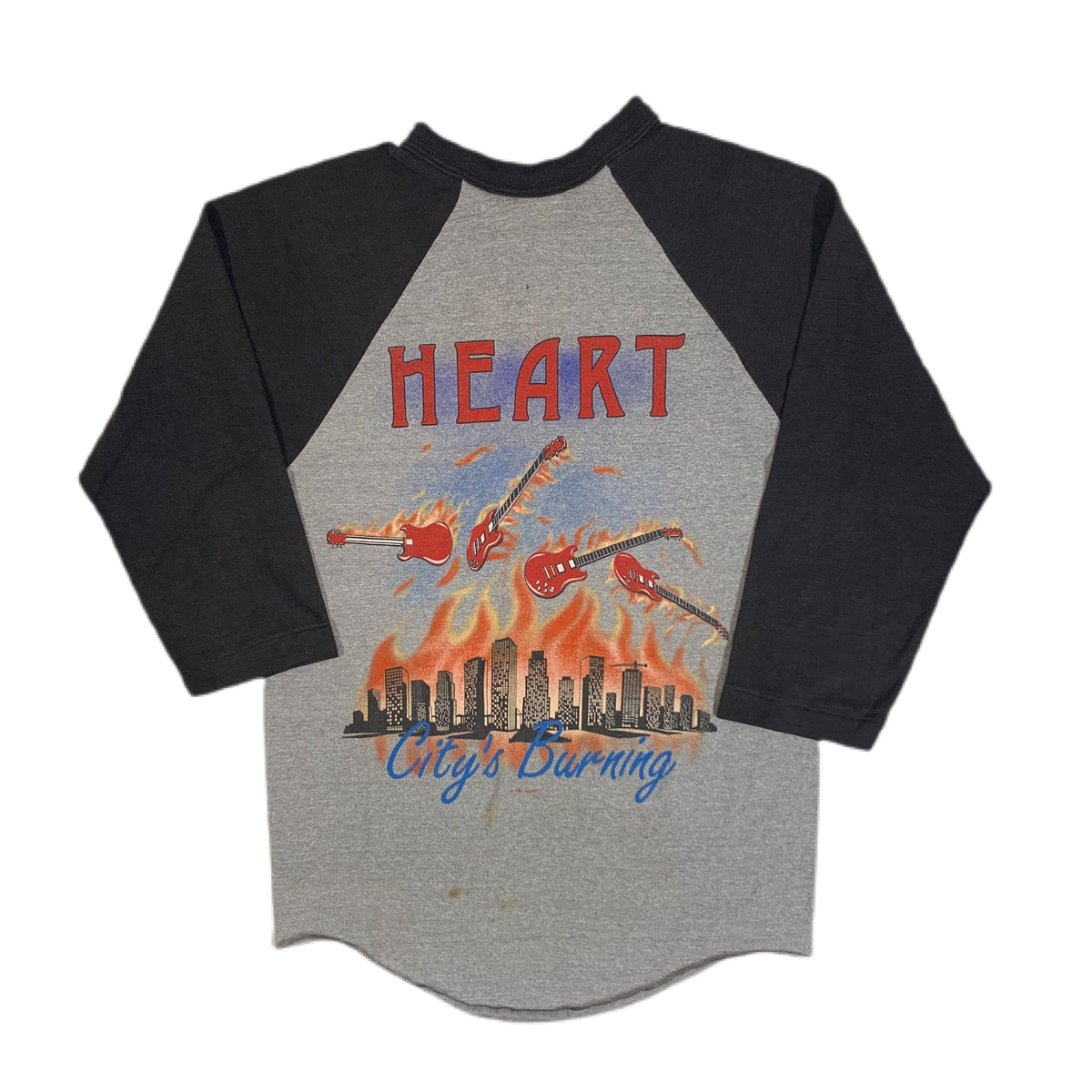 Vintage Heart &quot;City&#39;s Burning&quot; Raglan Shirt