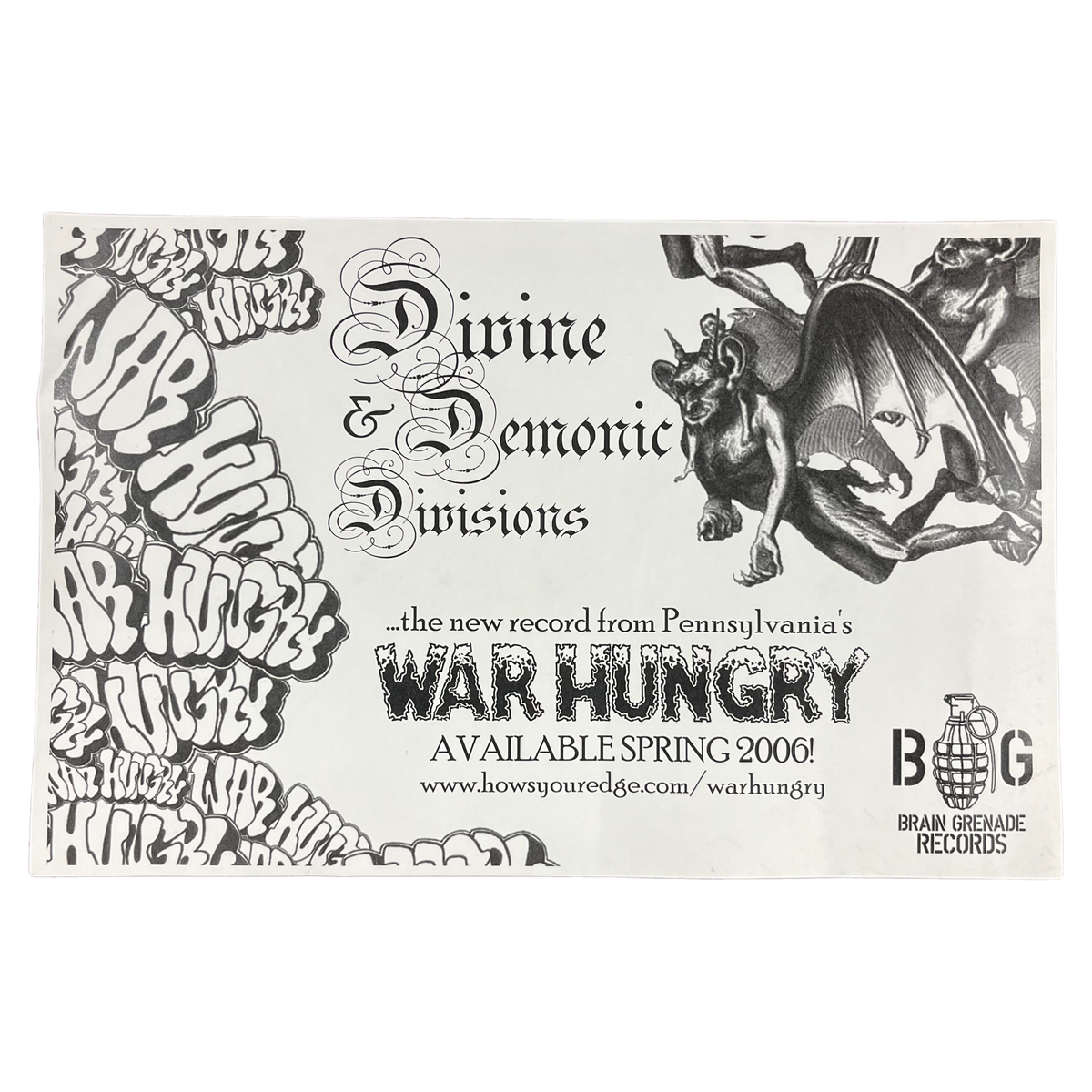 War Hungry &quot;Divine &amp; Demonic Divisions&quot; Promo Poster