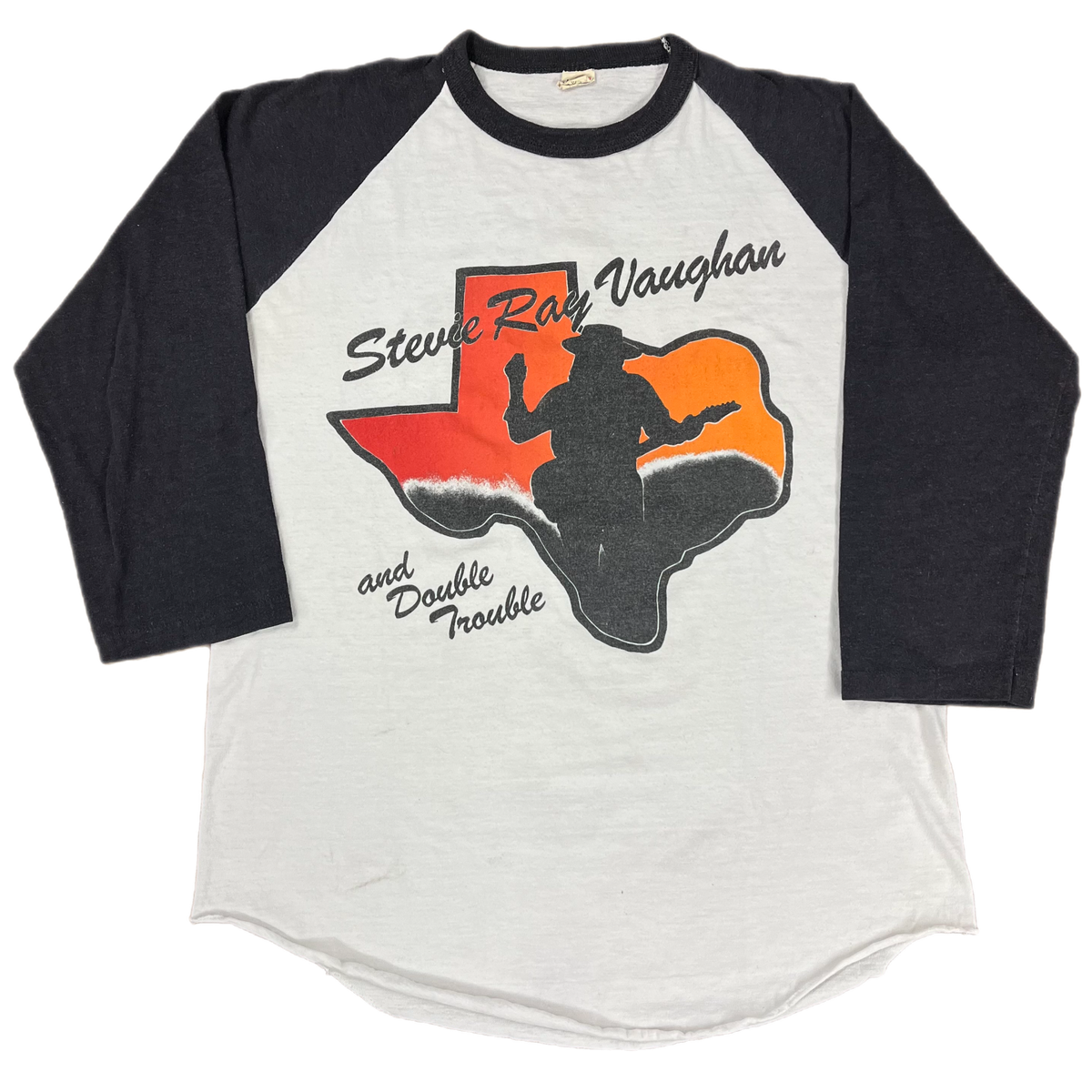 Vintage Stevie Ray Vaughan And Double Trouble &quot;Soul To Soul&quot; 1985 Tour Raglan Shirt