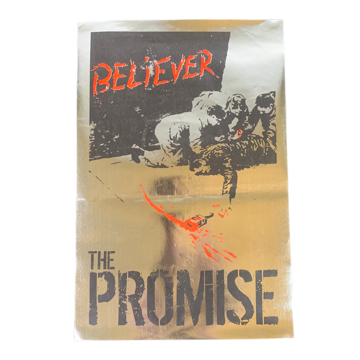 Vintage The Promise “Believer” Silver Foil Poster