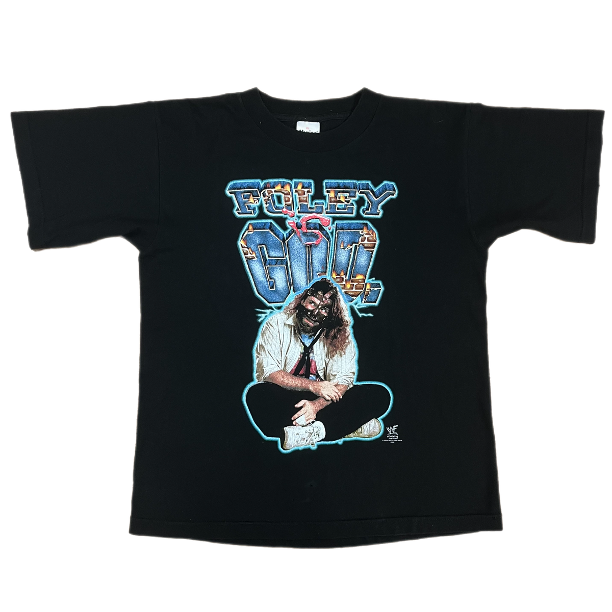 Vintage Mick Foley WWF &quot;Foley Is God&quot; Kids T-Shirt