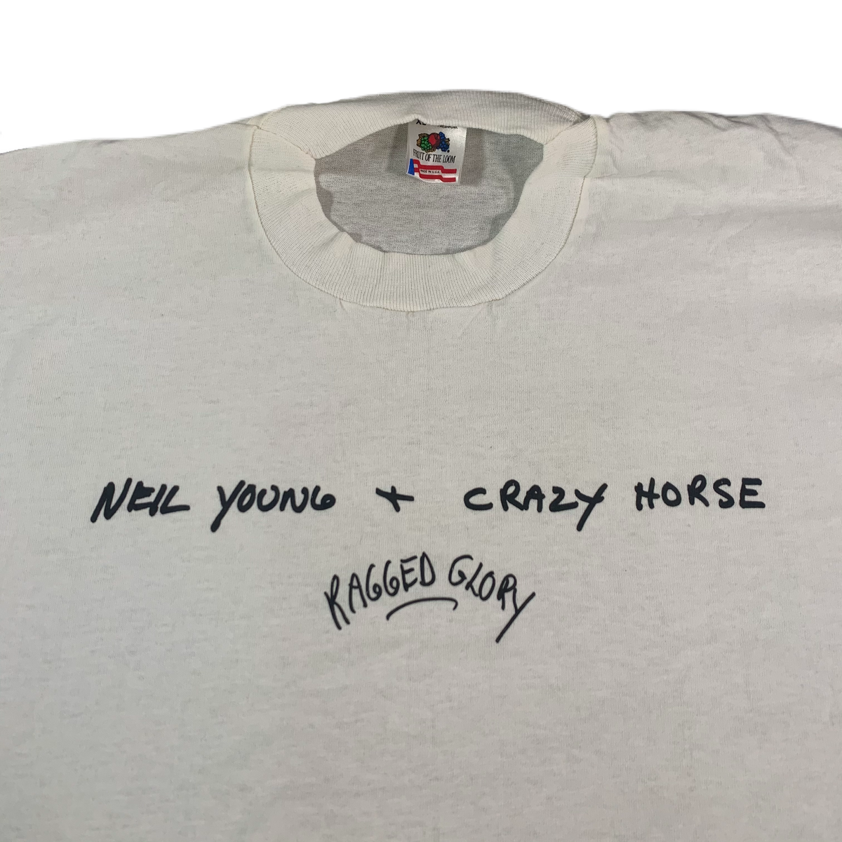 Vintage Neil Young + Crazy Horse &quot;Ragged Glory&quot; T-Shirt