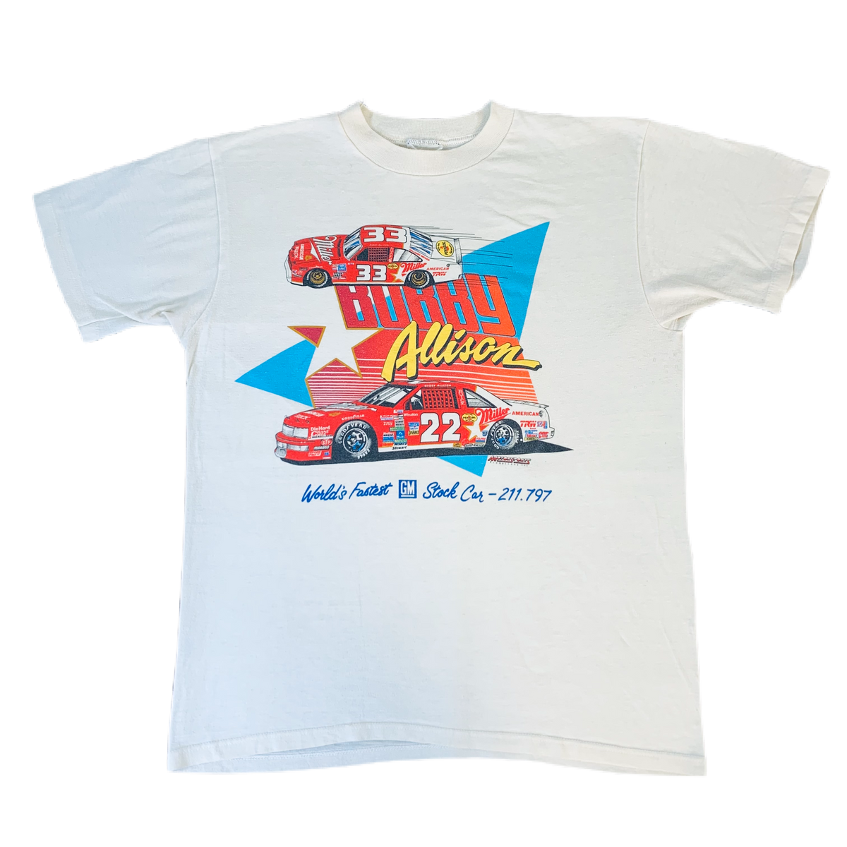 Vintage Nascar Bobby Allison &quot;World&#39;s Fastest Stock Car&quot; T-Shirt
