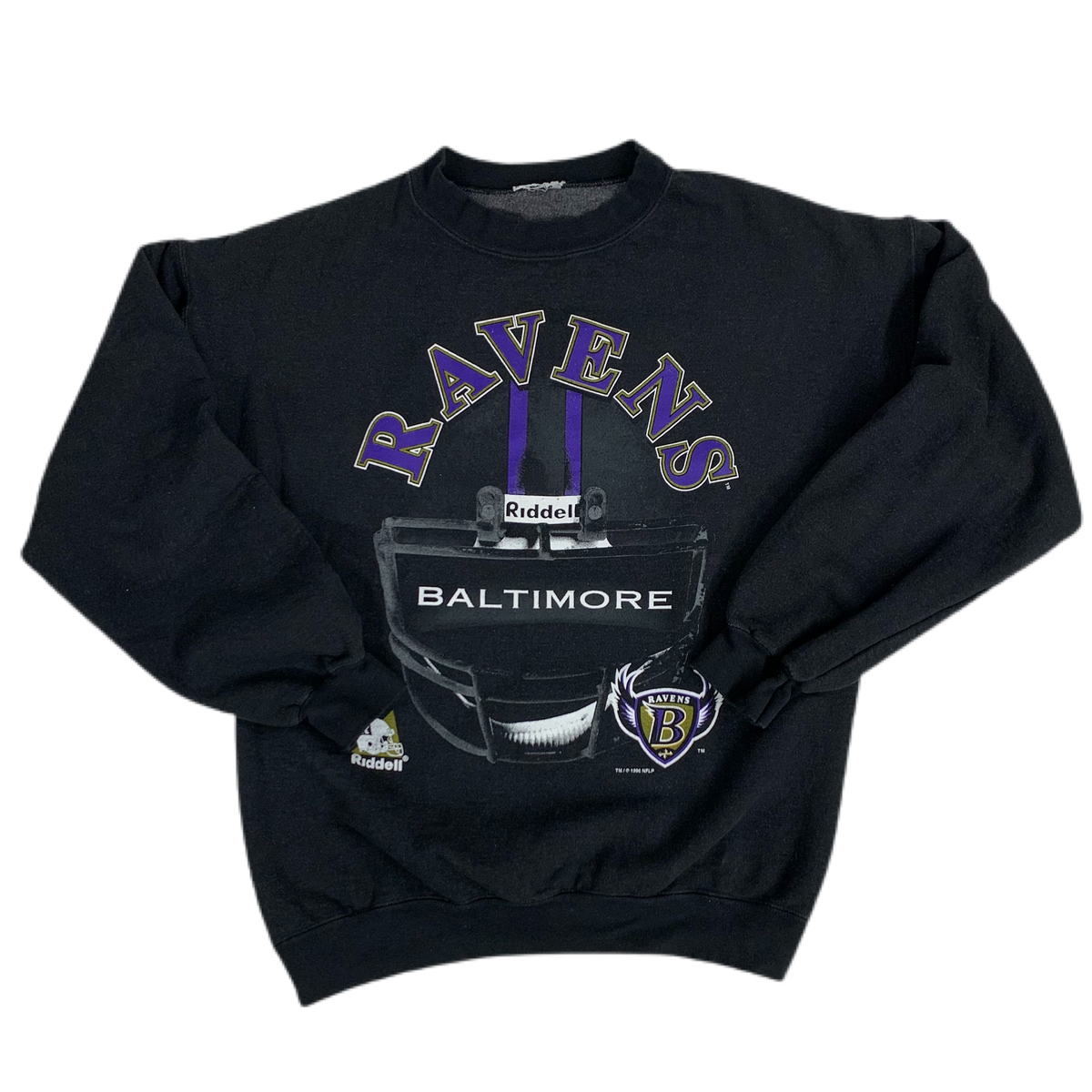 Vintage Baltimore Ravens &quot;Riddell&quot; Crewneck Sweatshirt