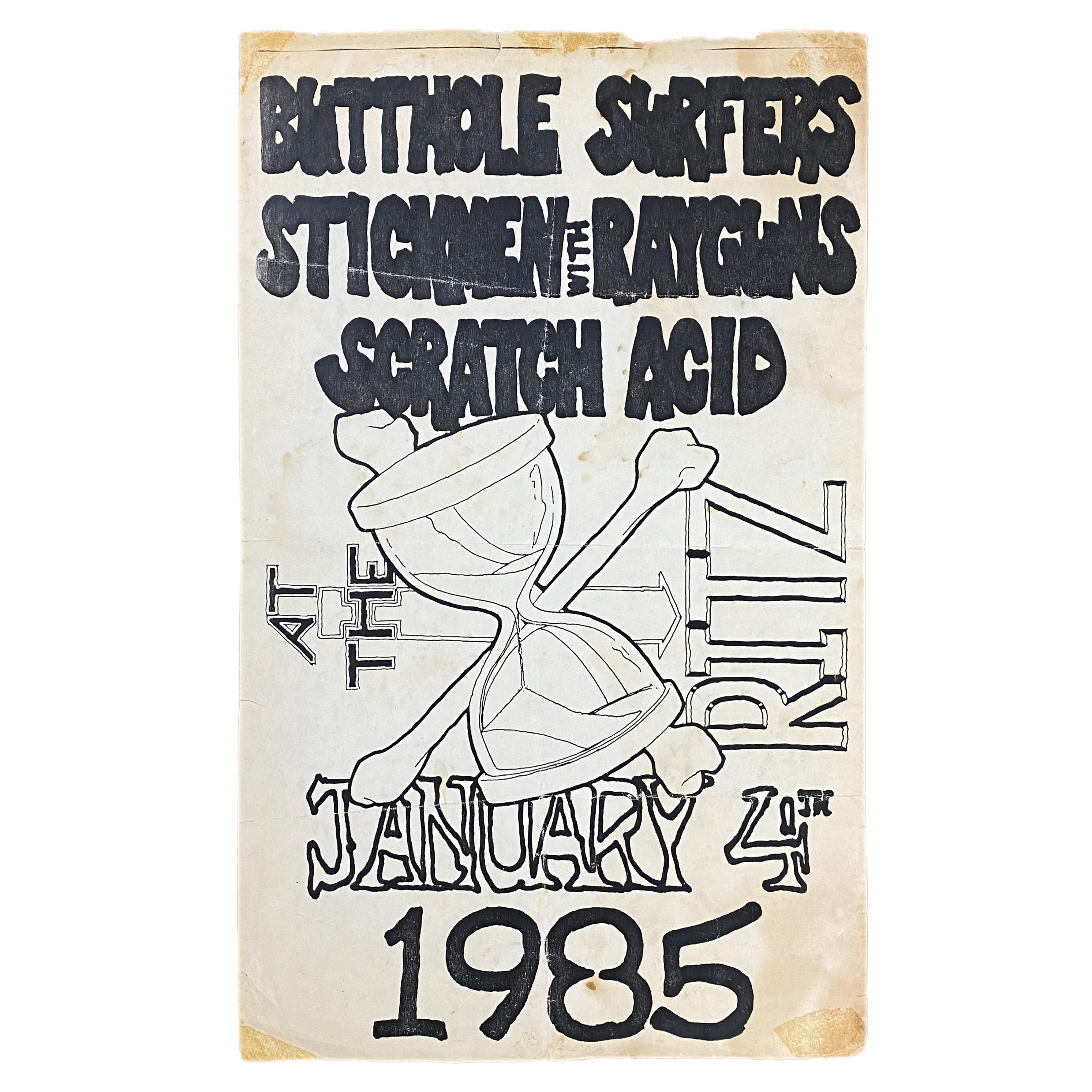 BUTTHOLE SURFERS 1991 ヴィンテージポスター Butthole Surfers With Spesial Guests Original Concert Poster
