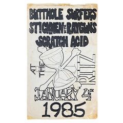 Butthole Surfers 90s ポスター 激レア Original Butthole Surfers Poster Flyer Hole Truth Nothing