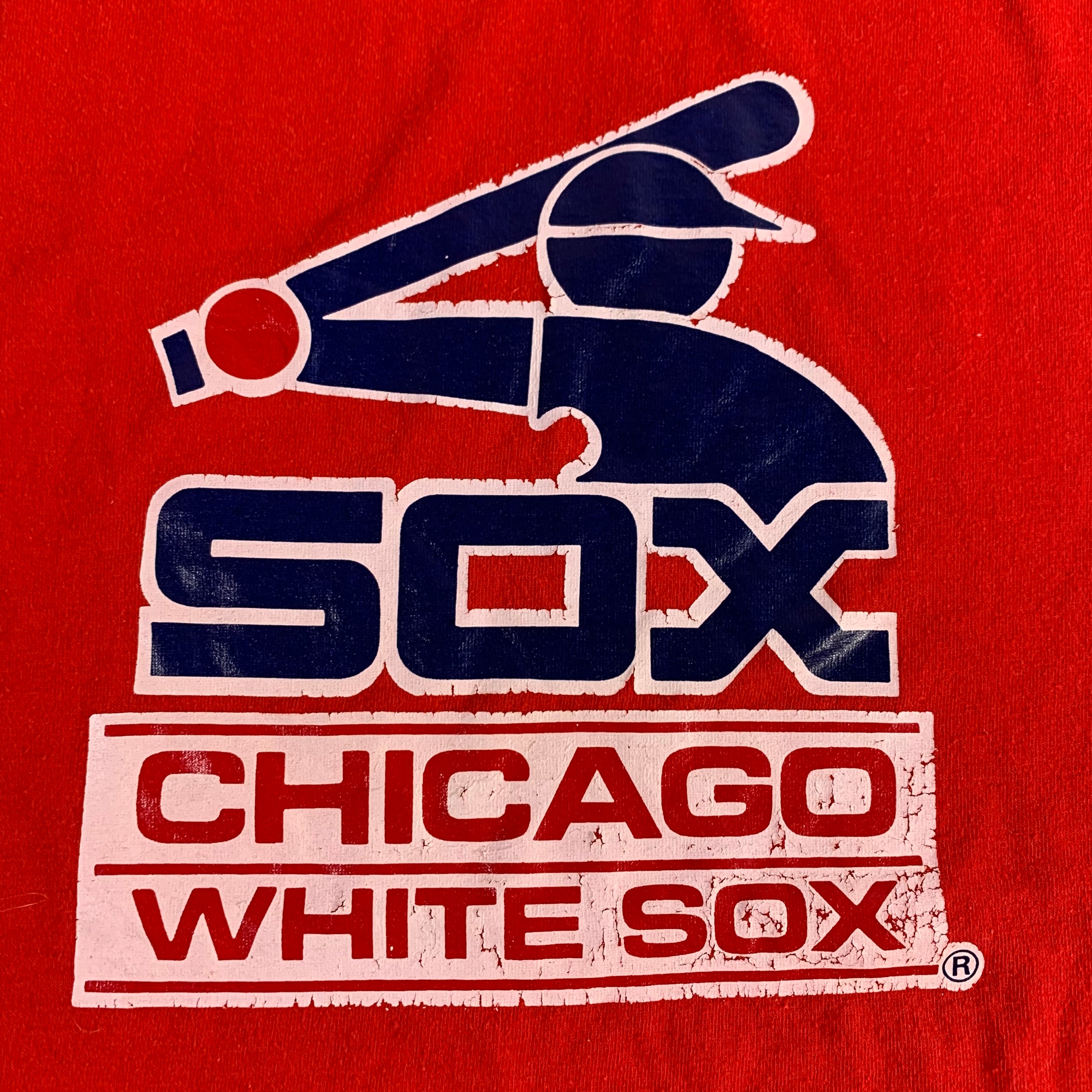 47 Brand Chicago White Sox 1983 Logo Striped White Tee - Clark Street Sports