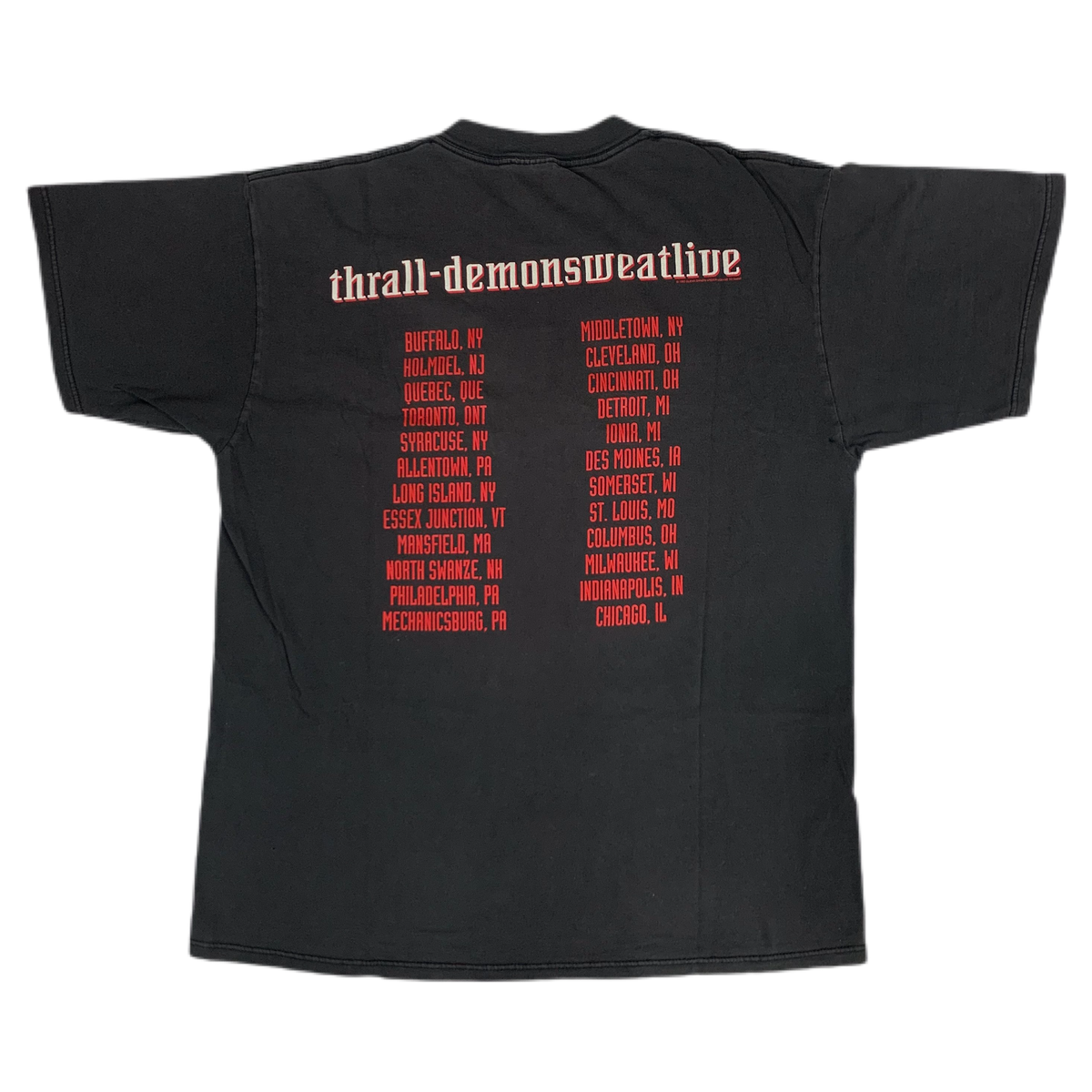 Vintage Danzig &quot;Thrall-demonsweatlive&quot; T-Shirt