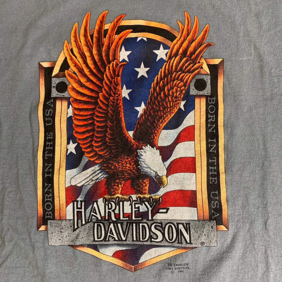 Vintage Harley-Davidson &quot;Born In The USA&quot; T-Shirt