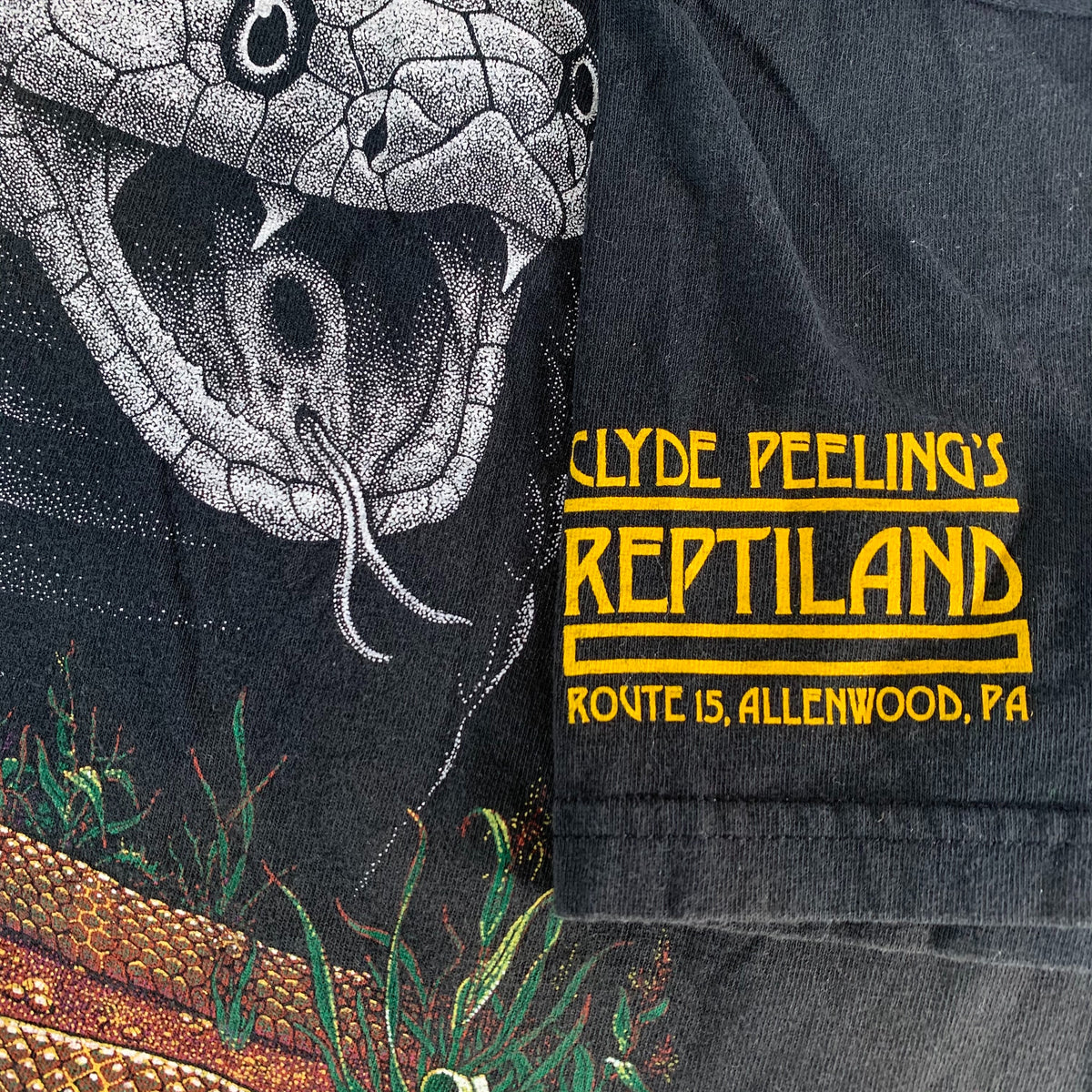 Vintage Clyde Peeling&#39;s &quot;Reptiland&quot; T-Shirt