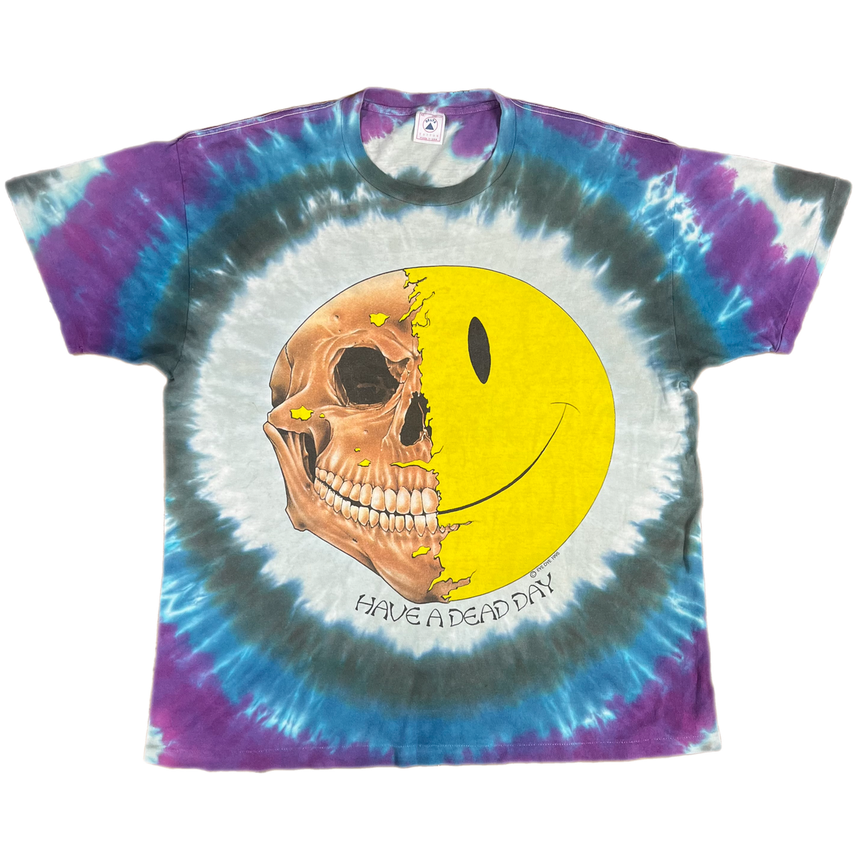 Vintage Grateful Dead &quot;Have A Dead Day&quot; Eye Dye T-Shirt