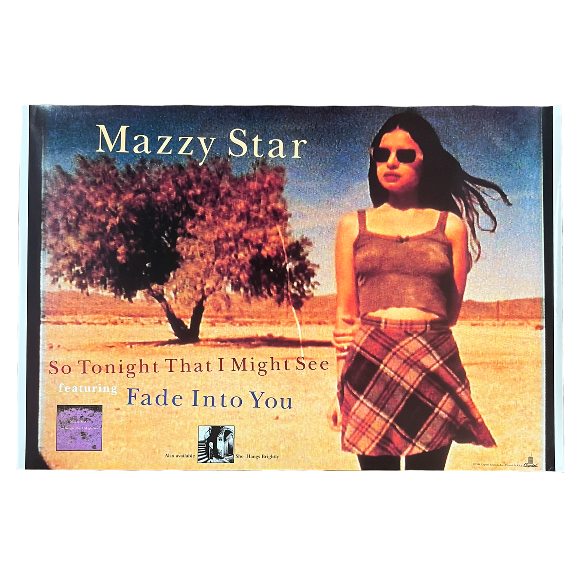 Vintage Mazzy Star &quot;So Tonight That I Might See You&quot; Capitol Records Promotional Poster