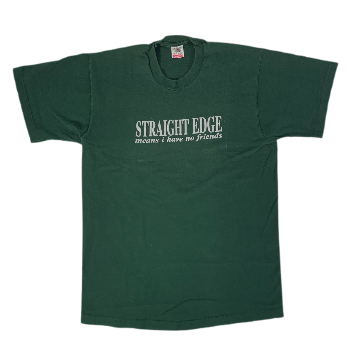 Vintage The Andrew Thomas Company &quot;Straight Edge Means I Have No Friends&quot; T-Shirt