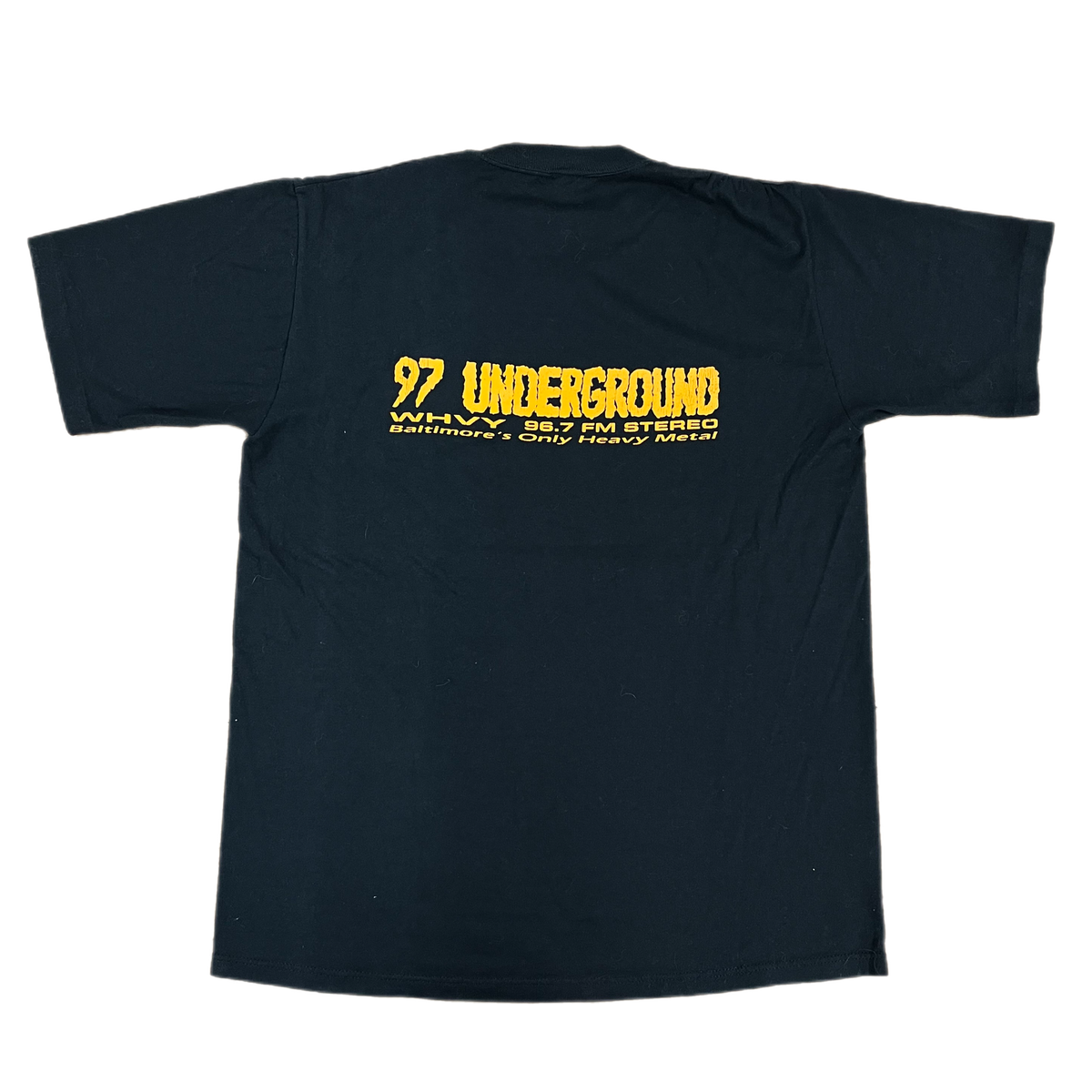 Vintage 97 Underground 96.7 FM &quot;Baltimore&#39;s Only Heavy Metal&quot; Radio T-Shirt