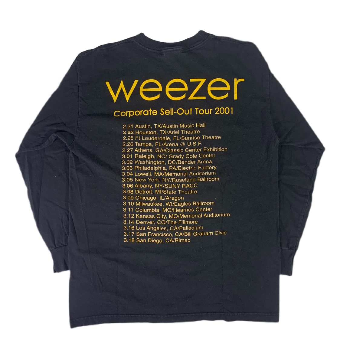 Vintage Weezer &quot;Corporate Sell-Out&quot; Long Sleeve Shirt