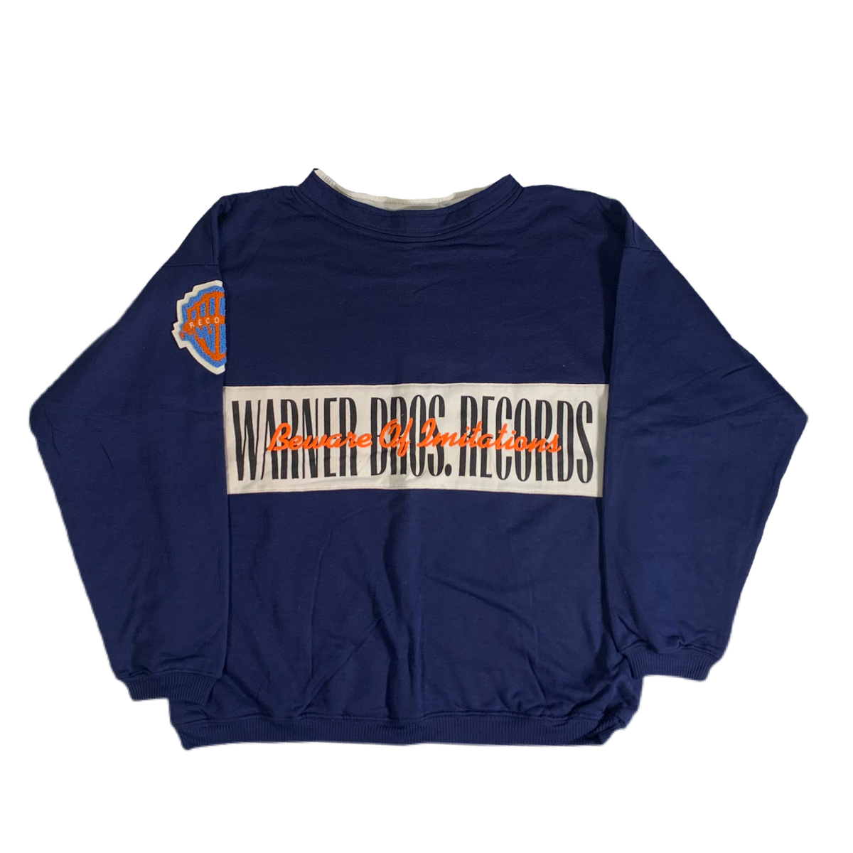 Vintage Warner Bros. Records Beware Of Imitations Promotional Sweatshirt jointcustodydc