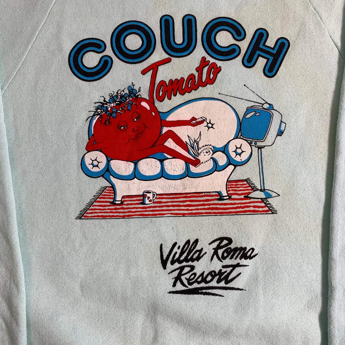 Vintage Couch Tomato &quot;Villa Roma Resort&quot; Raglan Sweatshirt
