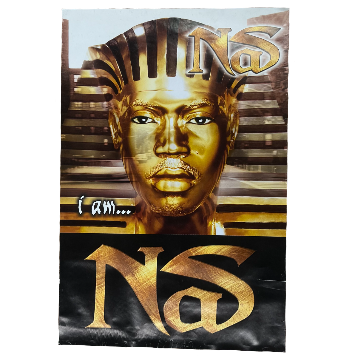 Vintage Nas &quot;I Am...&quot; Columbia Records Promotional Poster