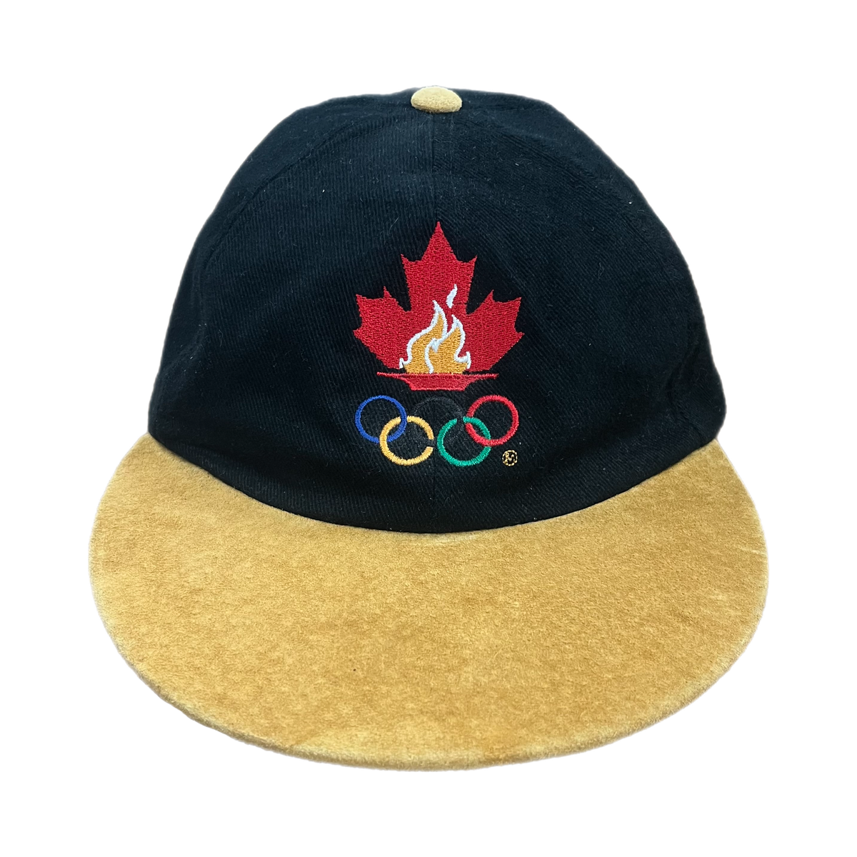 Vintage Atlanta Olympics 1996 Deadstock &quot;Suede Brim&quot; Strapback Hat