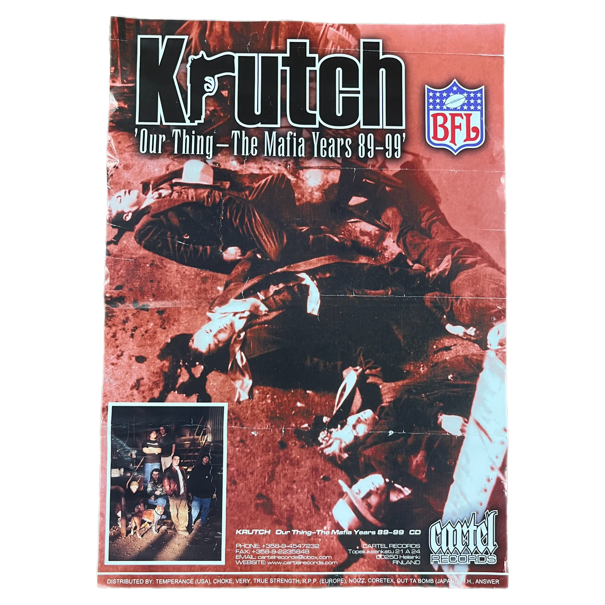 Vintage Krutch &quot;Our Thing - The Mafia Years&quot; Cartel Records Poster