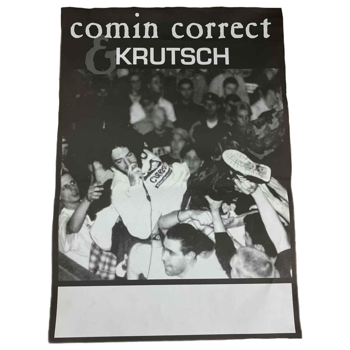 Vintage Comin Correct &amp; Krutch &quot;Tour&quot; Misspelled Poster