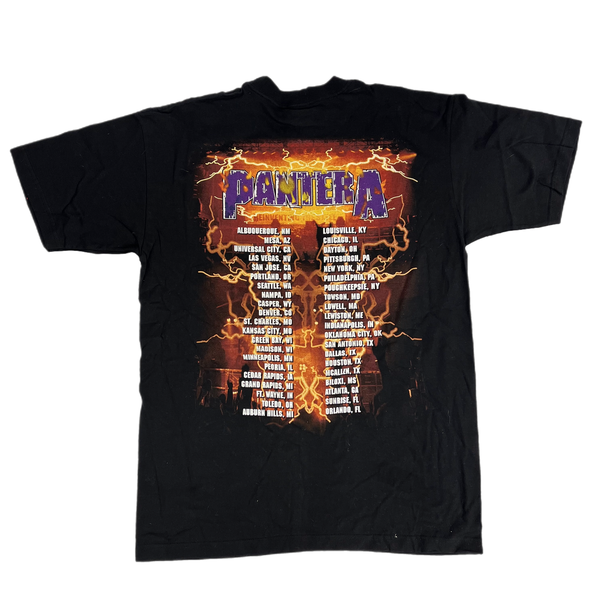 Vintage Pantera &quot;Lightning&quot; Tour T-Shirt