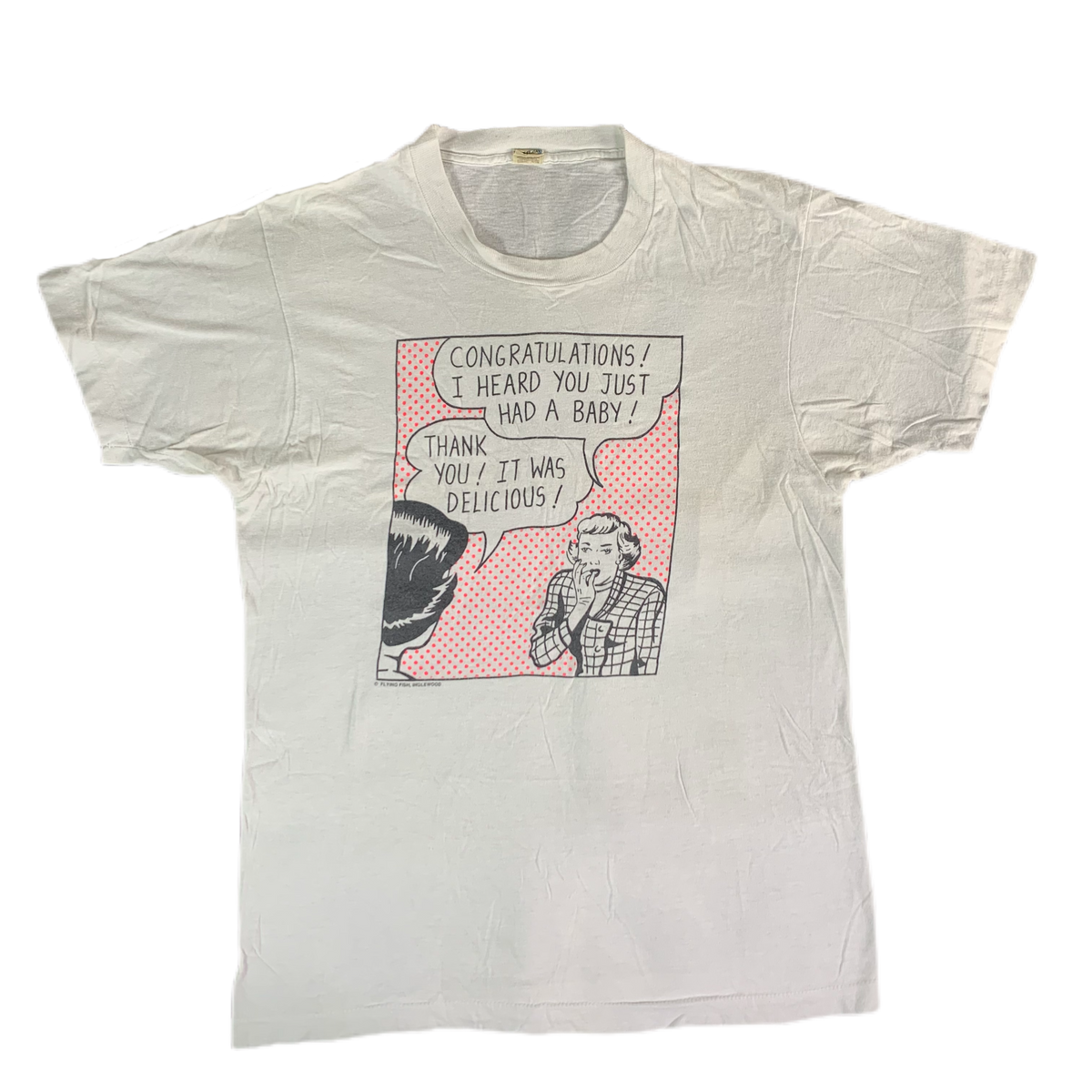 Vintage Roy Lichtenstein&quot; I Heard You Just Had A Baby&quot; T-Shirt