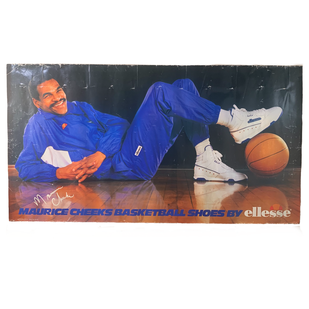 Pensioneret Humoristisk Addiction Vintage Maurice Cheeks Basketball Shoes "Ellesse" Poster | jointcustodydc