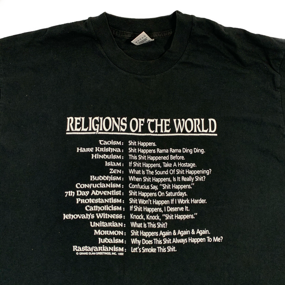 Vintage Religions “World” T-Shirt - jointcustodydc