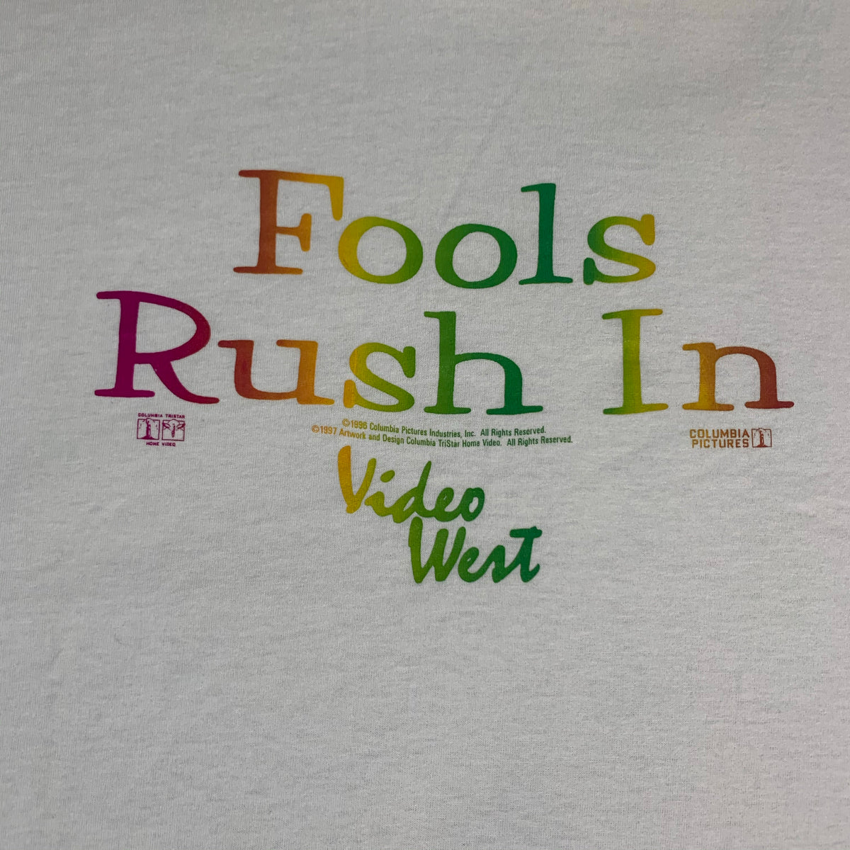 Vintage Fools Rush In “Columbia Pictures” Promo T-Shirt
