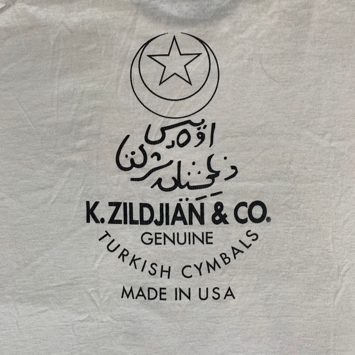 Vintage K. Zildjian &quot;Turkish Cymbals&quot; T-Shirt
