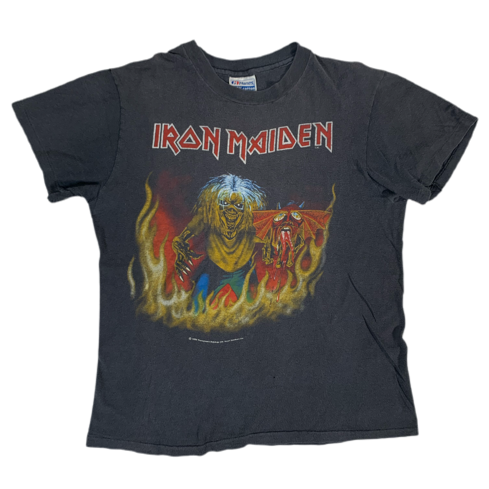 Vintage Iron Maiden "The Number Of The Beast" Single T-Shirt - jointcustodydc