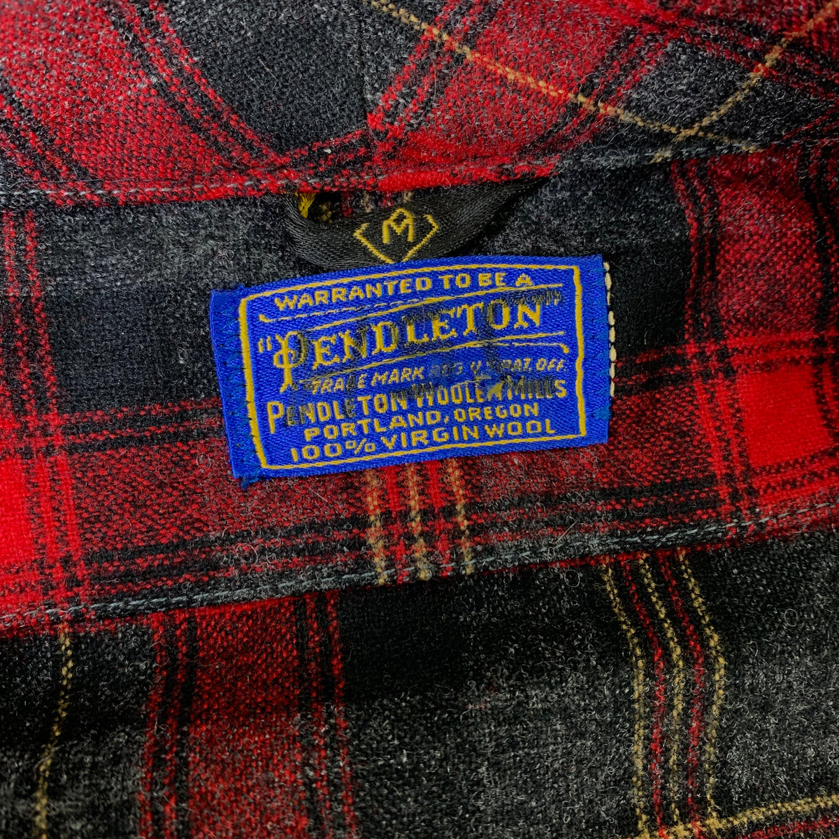 Vintage Pendleton Made In U.S.A. &quot;Tartan Plaid&quot; Virgin Wool Robe