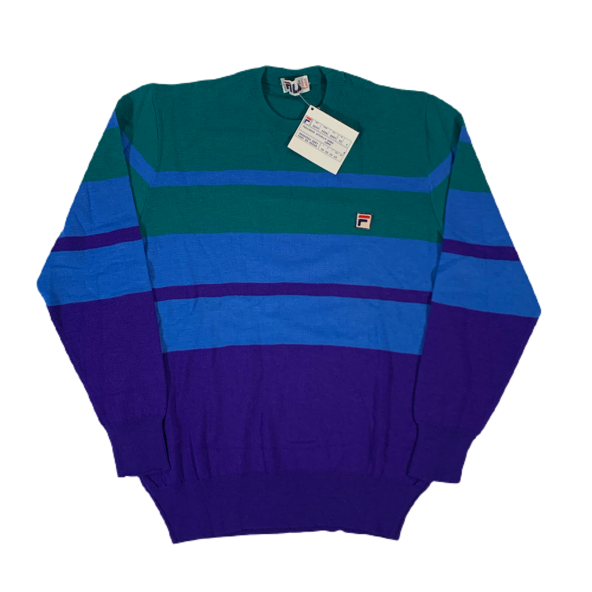 Vintage Fila &quot;Striped&quot; Knit Sweater - jointcustodydc