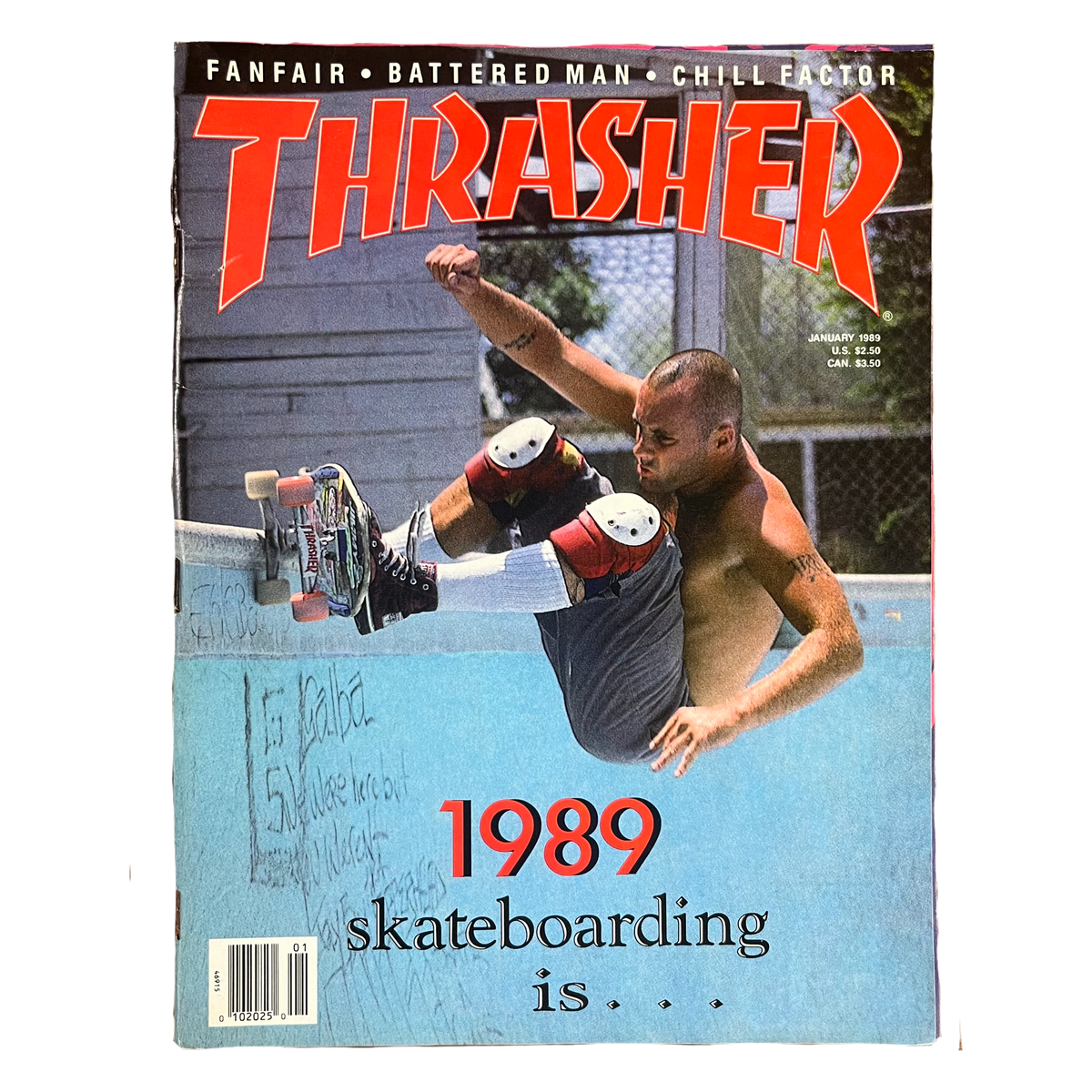 Vintage Thrasher Magazine &quot;Jay Adams&quot; January Issue