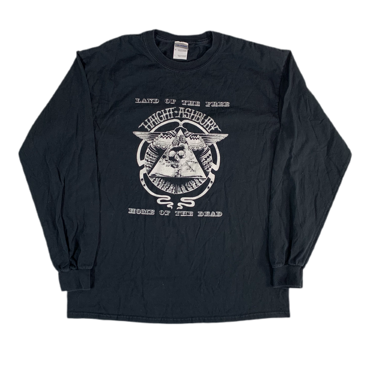 Vintage Grateful Dead Haight-Ashbury &quot;Land Of The Free Home Of The Dead&quot; Long Sleeve Shirt