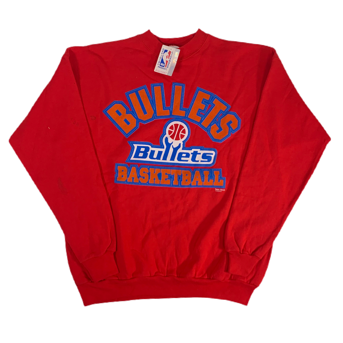 Vintage Washington Bullets &quot;Basketball&quot; Crewneck Sweatshirt