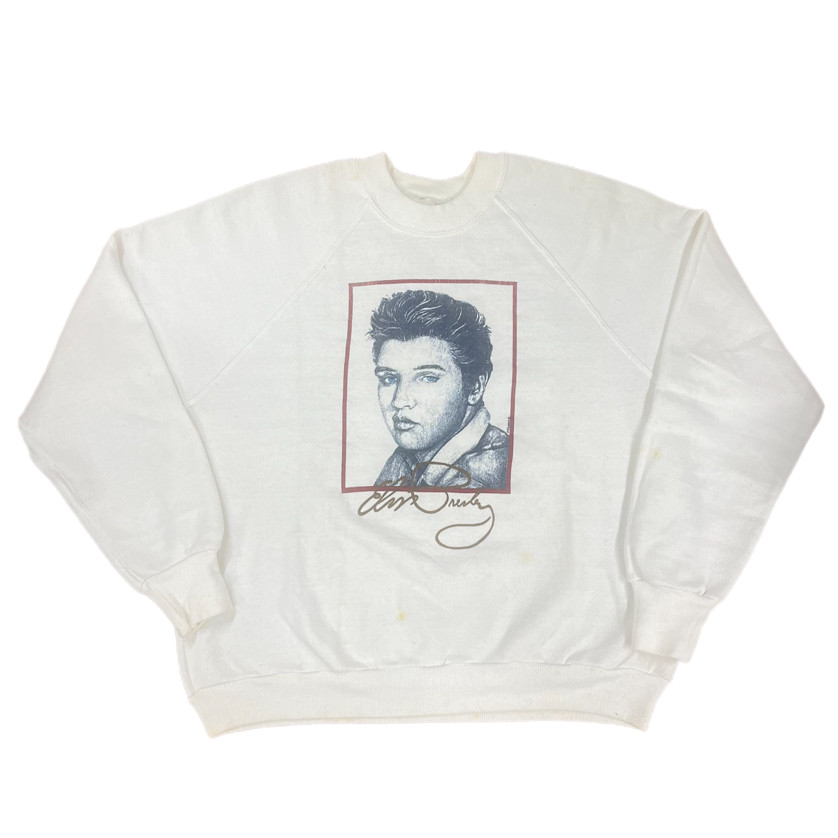 Vintage Elvis Presley &quot;Portrait&quot; Raglan Sweatshirt