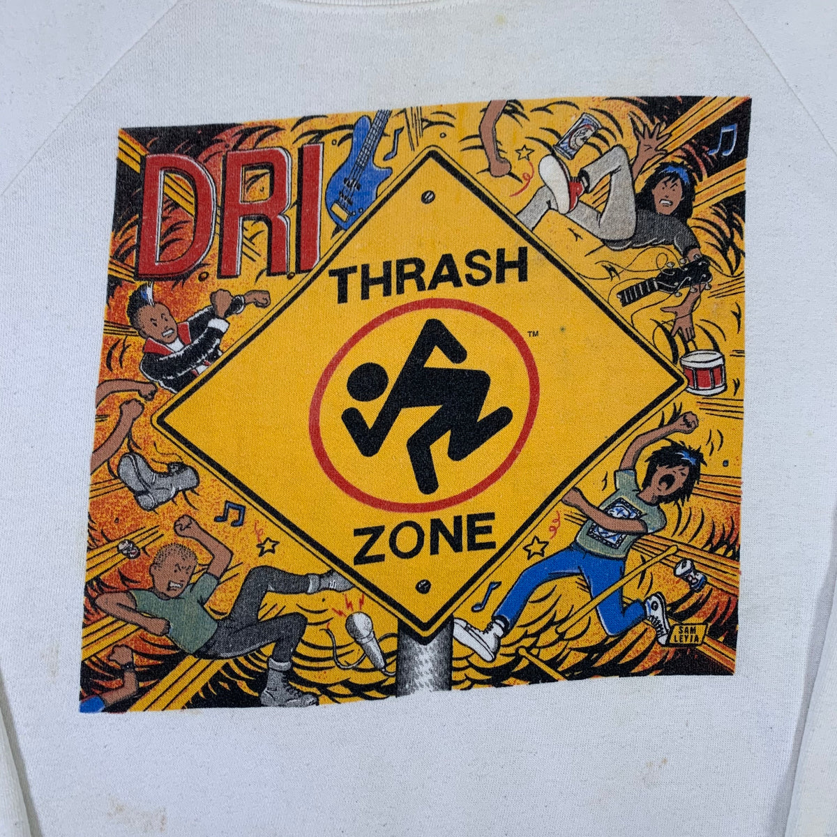 Vintage D.R.I. &quot;Thrash Zone&quot; Raglan Sweatshirt