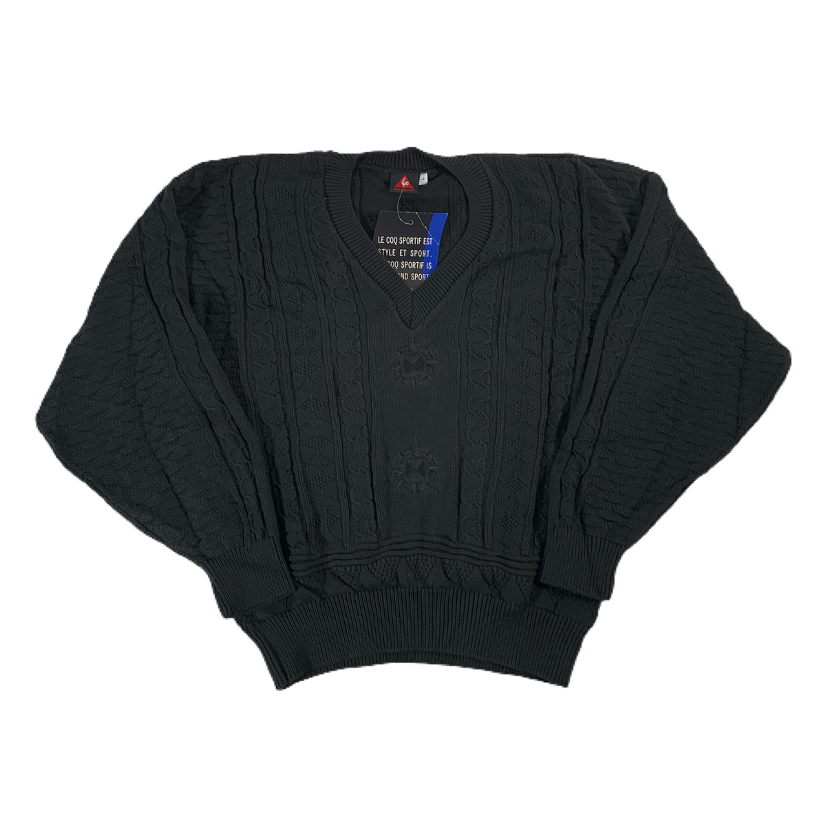 Vintage Le Coq Sportif “Cable Knit” Sweater - jointcustodydc