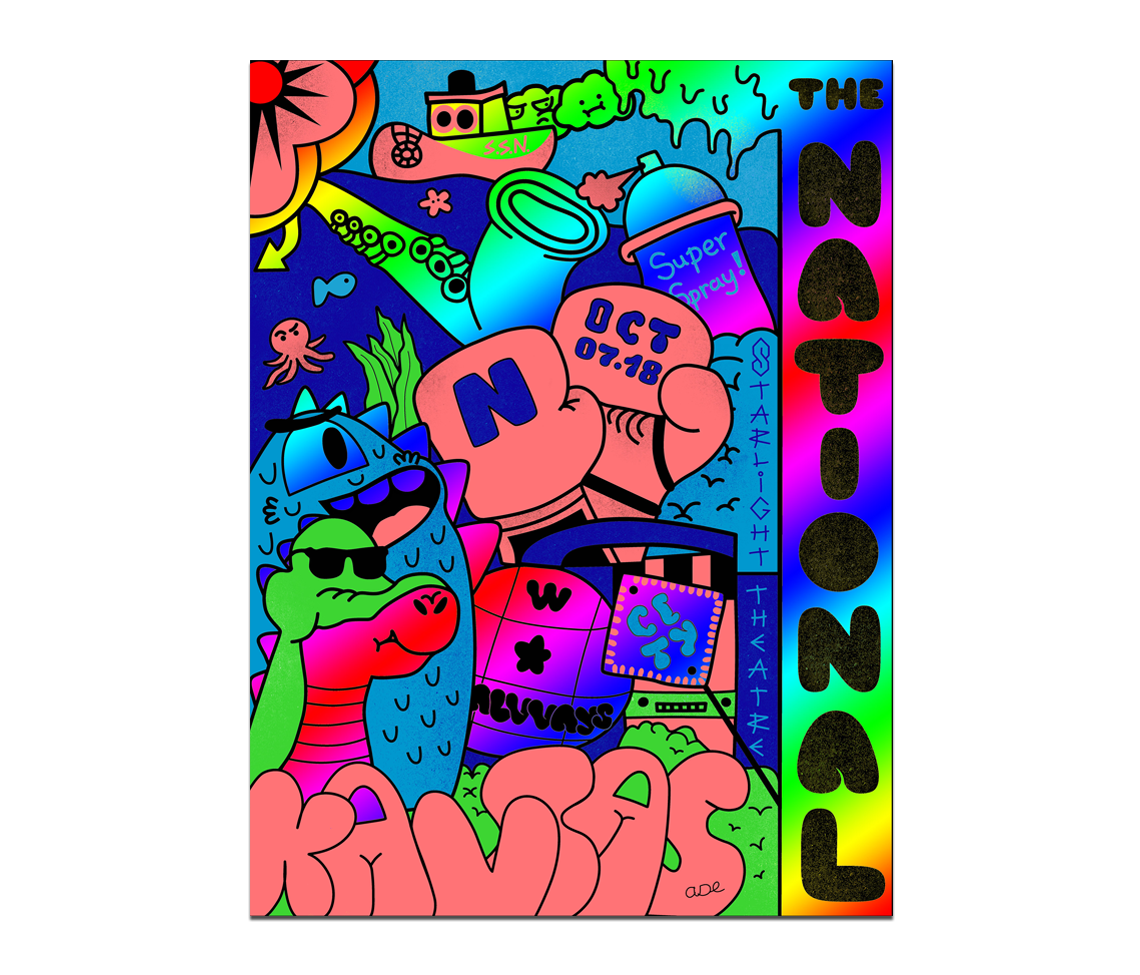 The National “Aiden Loy” Kansas City Starlight Theatre Show Poster - jointcustodydc